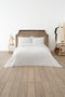 L'essentiel linge de maison Juego de cama de piqué Waffle - Blanco